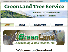 Tablet Screenshot of greenlandtreeservice.com